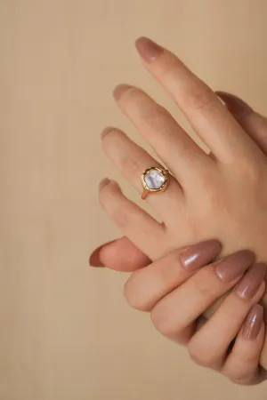 Lava Pearl Ring