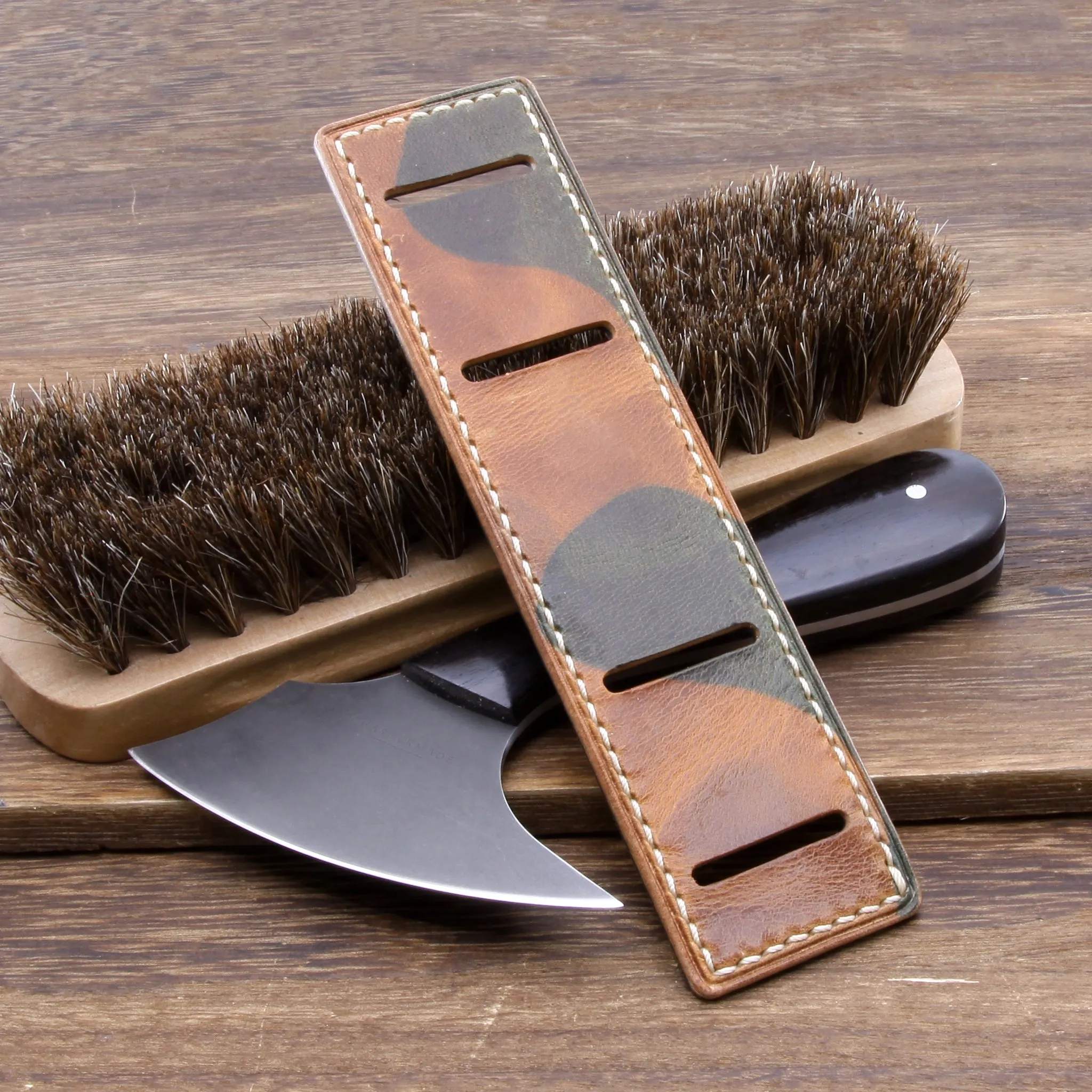 Leather Bund Pad, Newman Style Military 101