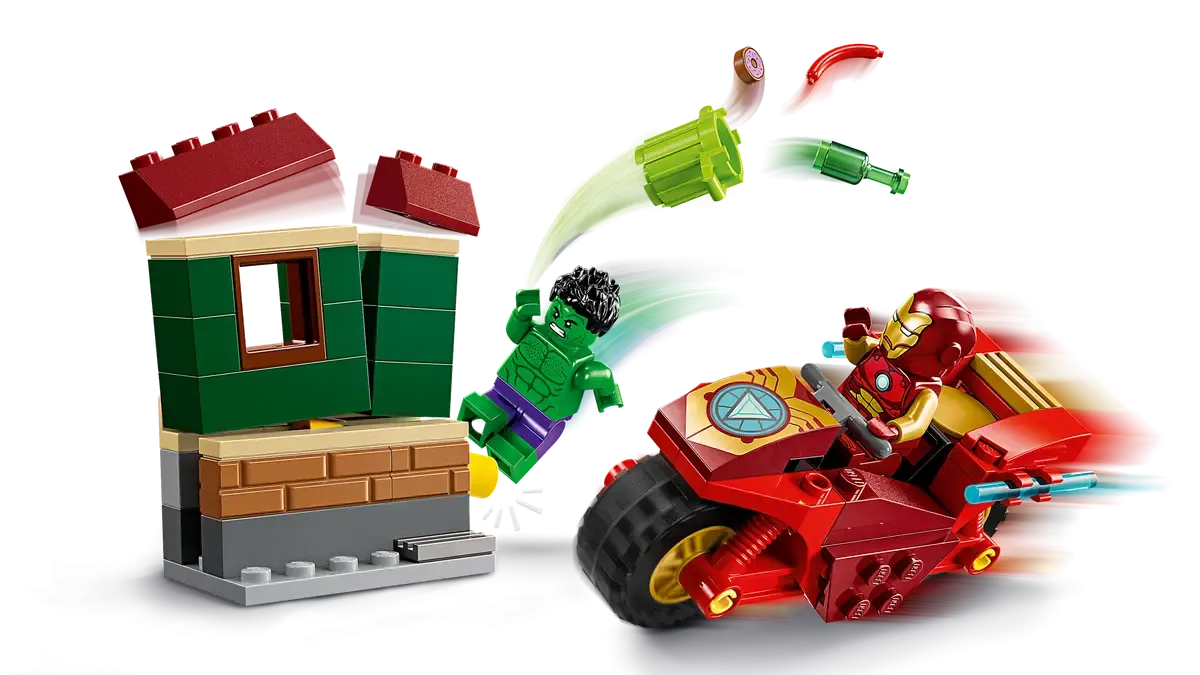 Lego Iron Man with Bike and The Hulk (76287)