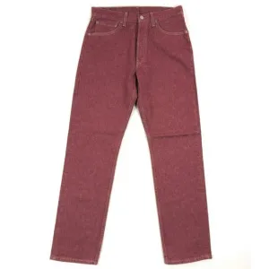 Levis 501 For Women 32x32 Red Jeans Vintage Button Fly Straight Leg Made In USA