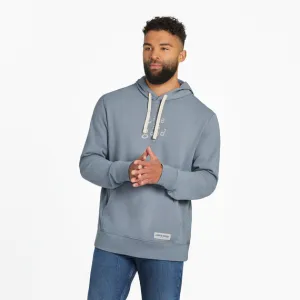 Life is Good Men's LIG Vintage Wordmark Stacked Simply True Fleece Hoodie