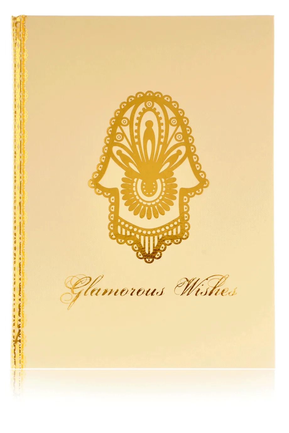 LK DESIGNS HAMSA Large Golden Notebook