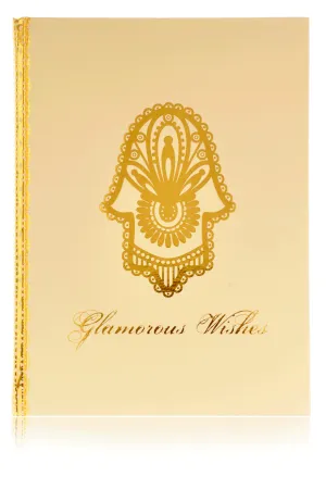 LK DESIGNS HAMSA Large Golden Notebook