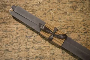 Made in NY Beeswax Candle Square Extra Large Gray Tapers