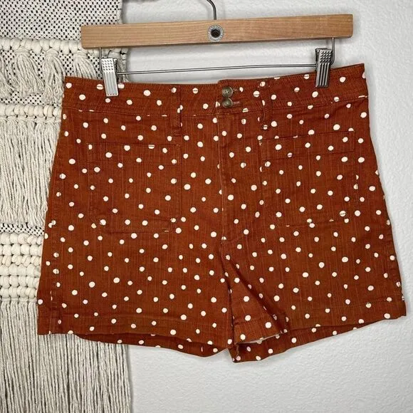 Madewell Emmett Patch Pocket Shorts in Inkspot Dots
