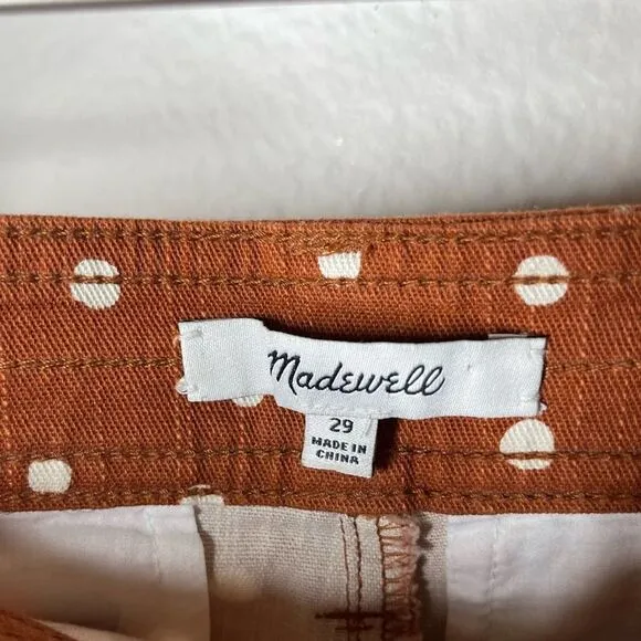 Madewell Emmett Patch Pocket Shorts in Inkspot Dots