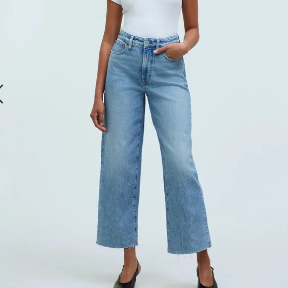 Madewell The Perfect Vintage Wide Leg Crop Jean