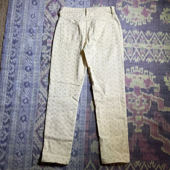Madewell Womens The Perfect Vintage Jean Embroidered Eyelet Edition Pearl Ivory