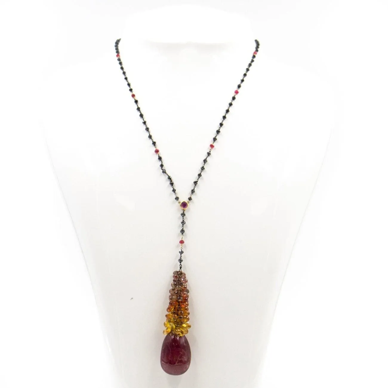Mariani Multi-Colored Sapphire Pendant Necklace