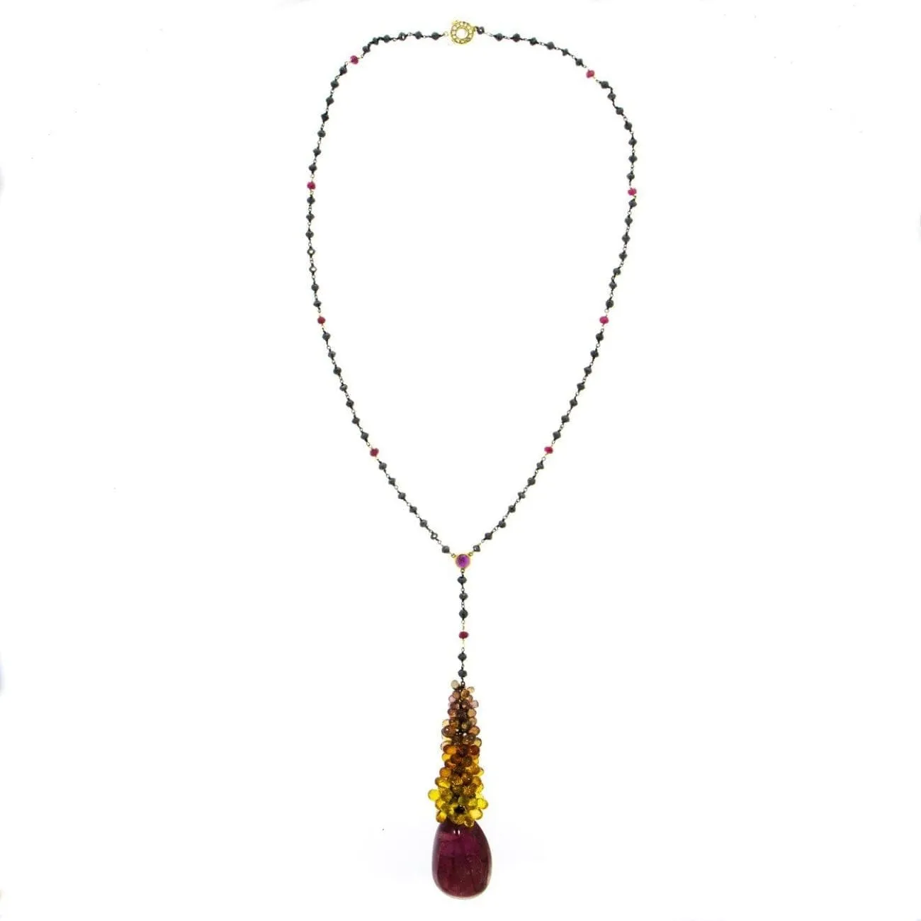 Mariani Multi-Colored Sapphire Pendant Necklace