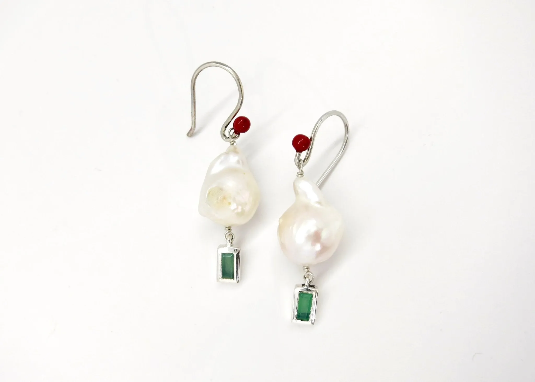 May (baroque pearl birthstone earrings)