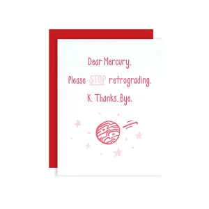 Mercury in Retrograde Card