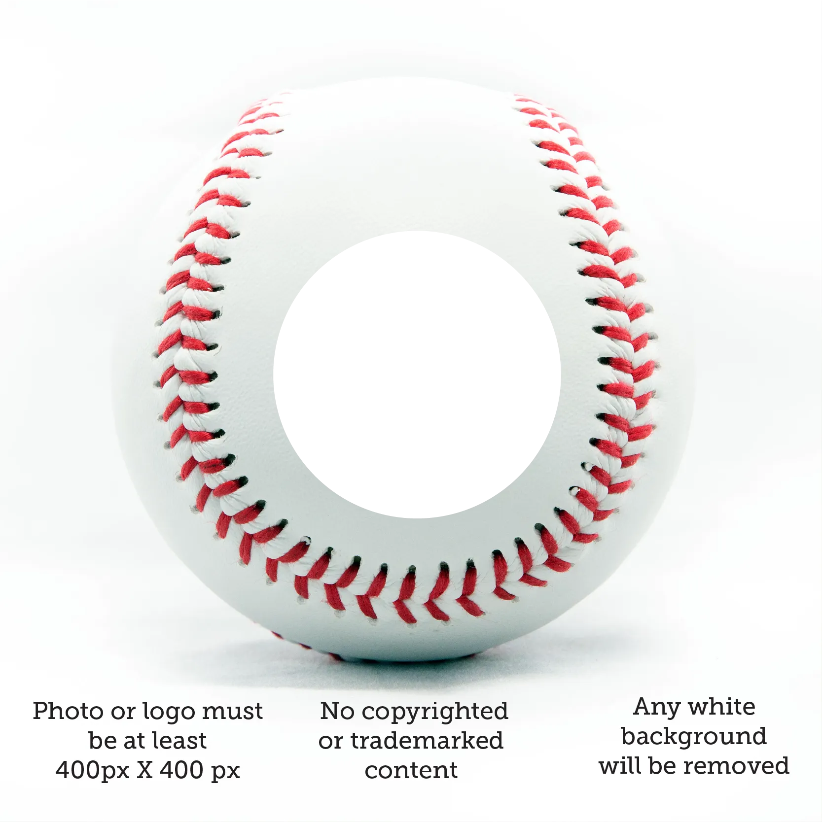 Merry Christmas, Printed Baseball