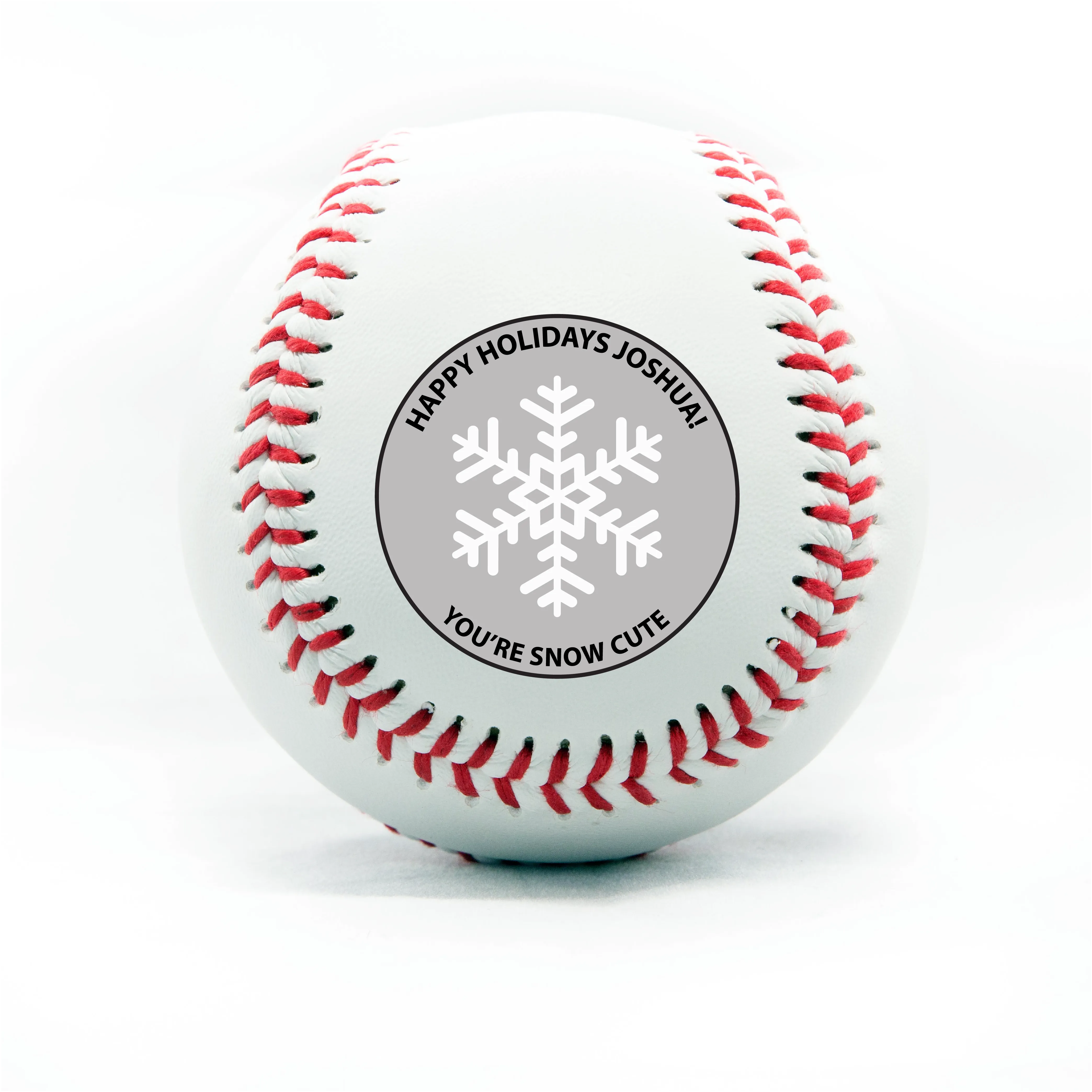 Merry Christmas, Printed Baseball
