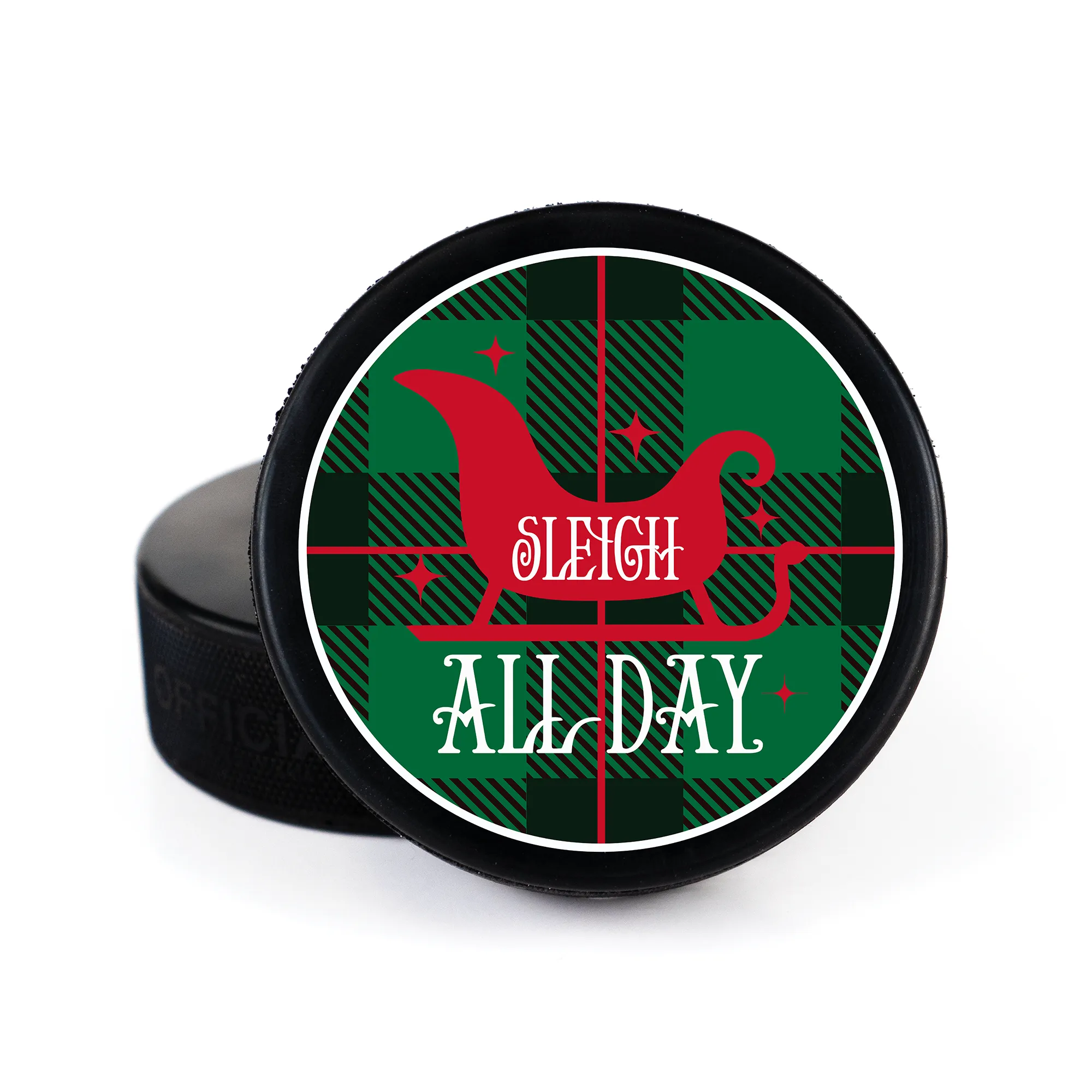 Merry Christmas, Printed Puck