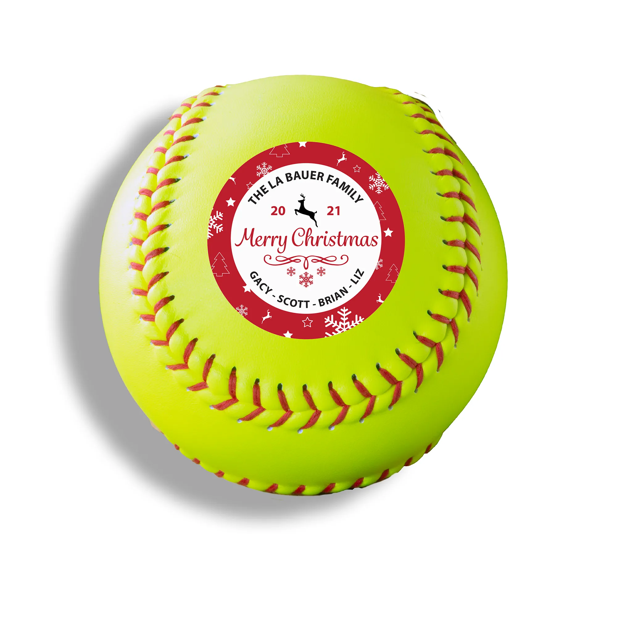 Merry Christmas, Printed Softball