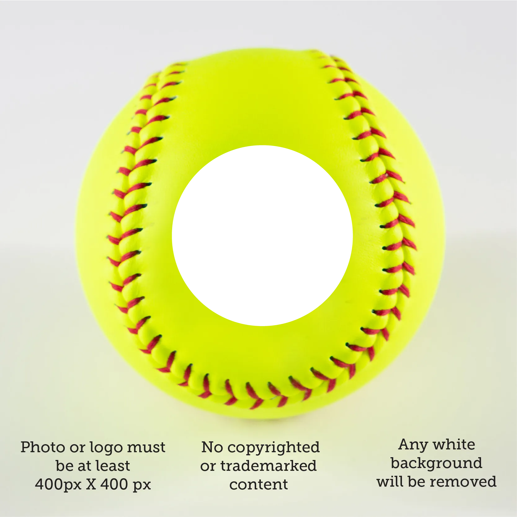 Merry Christmas, Printed Softball