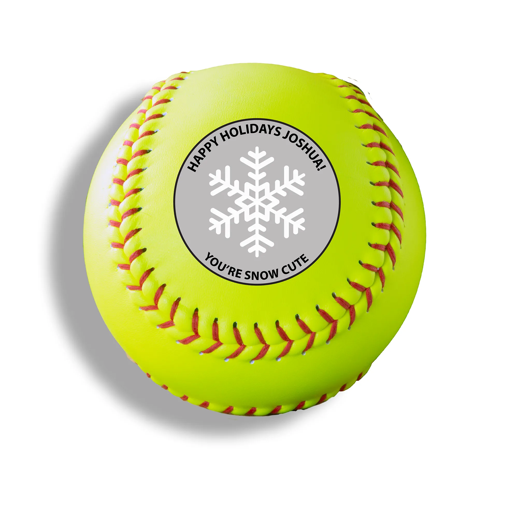 Merry Christmas, Printed Softball