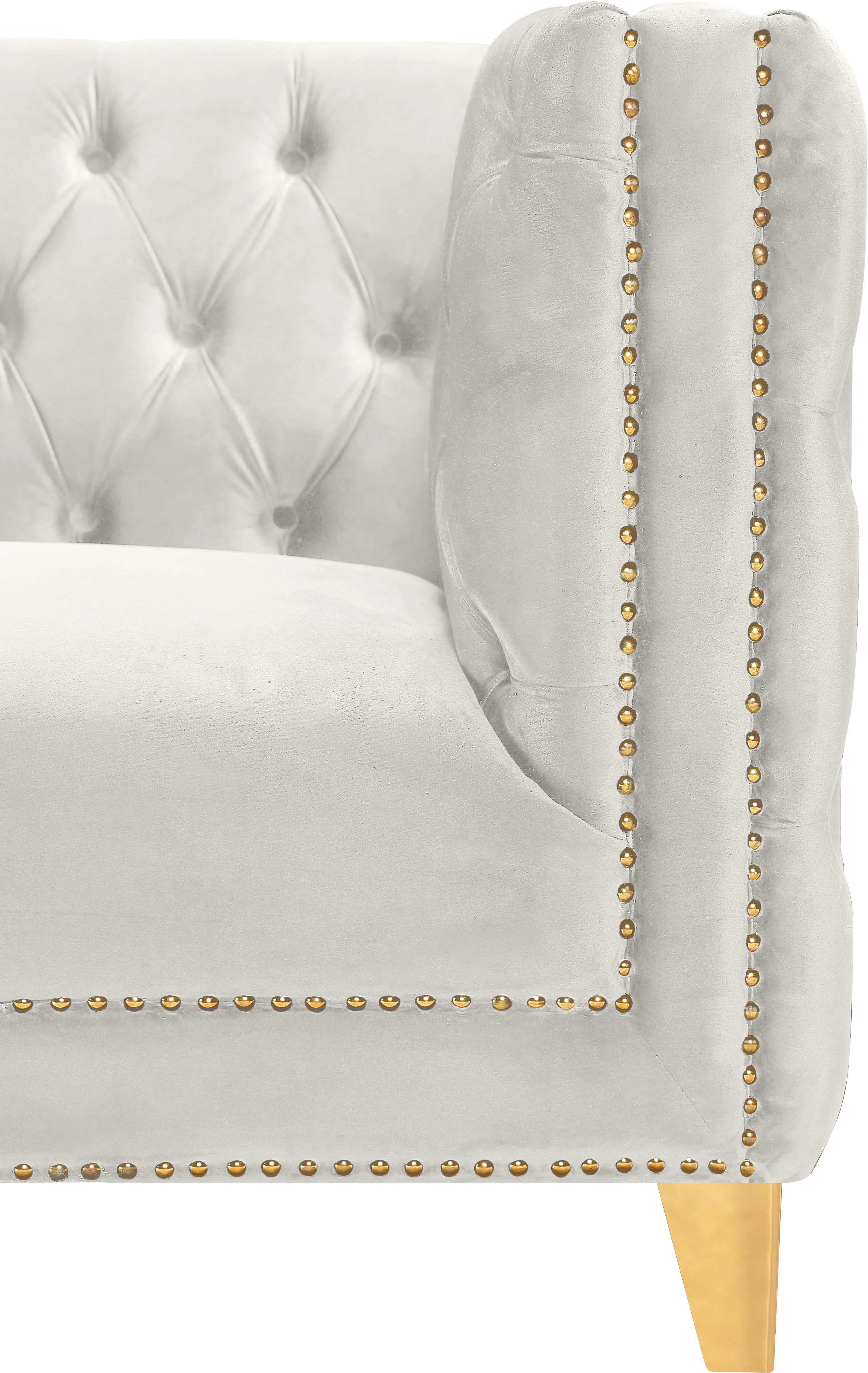 Michelle Cream Velvet Sofa