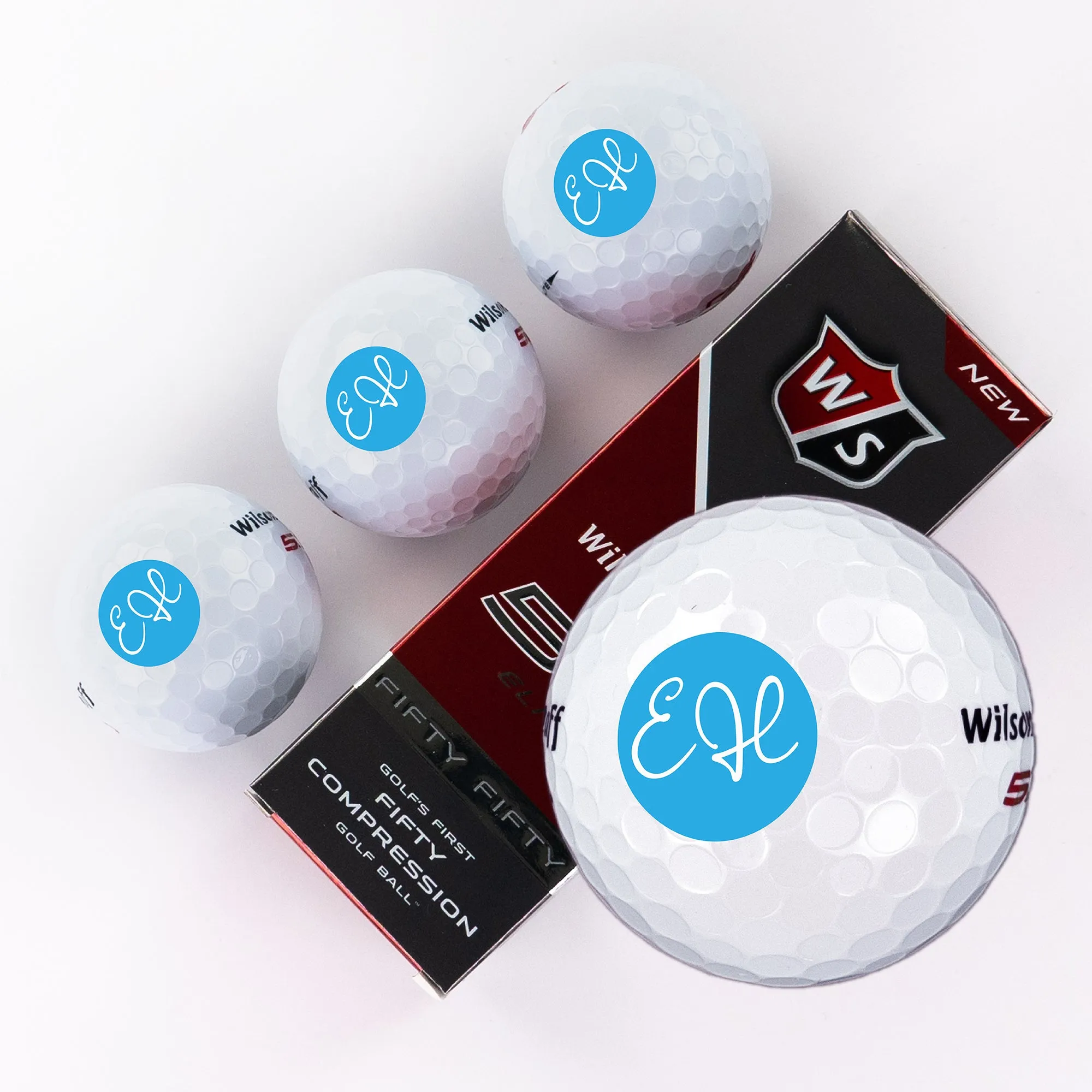 Monogram & Initial Designs, Printed Golf Balls