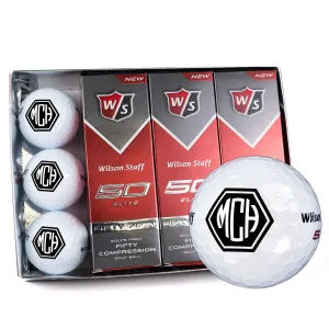 Monogram & Initial Designs, Printed Golf Balls