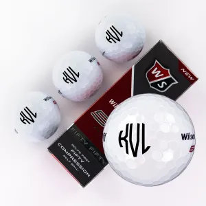 Monogram Design, Printed Golf Balls