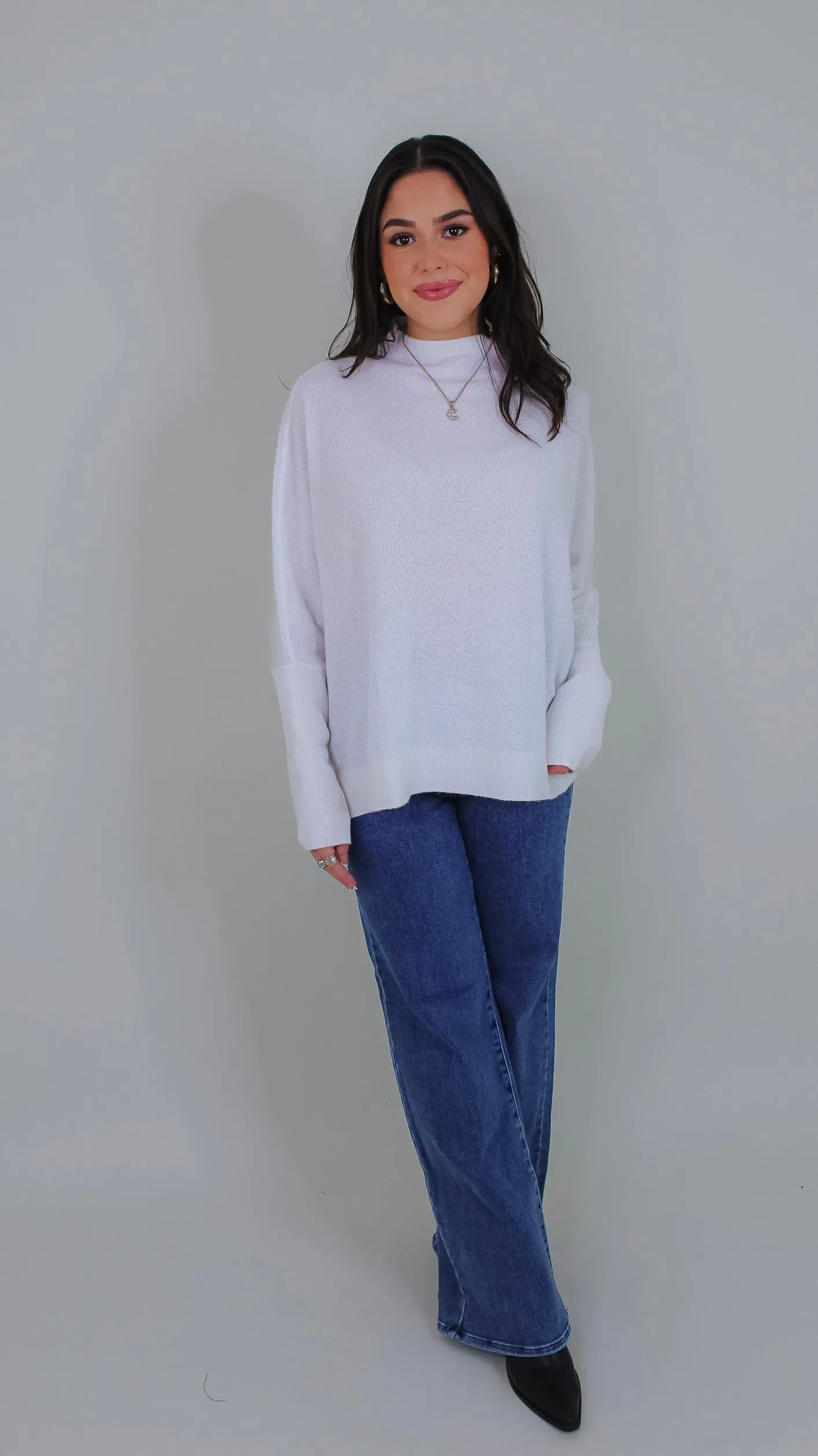 Nadine Long Sleeve Top - Ivory