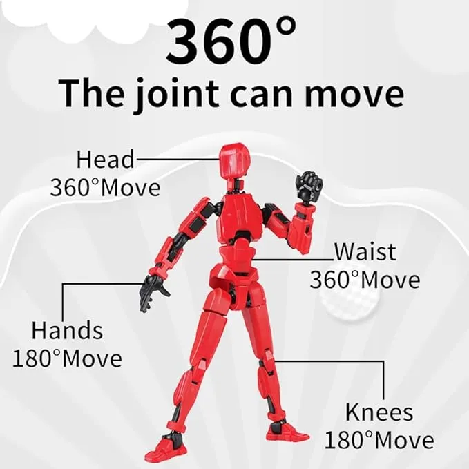 New SET OF 10 Generic T13 Action Figure,Robot Action Figure,T13 Action Figure 3D Printed Multi-Jointed Movable,13 Action Figure Dummy,Decorations for Action Figures