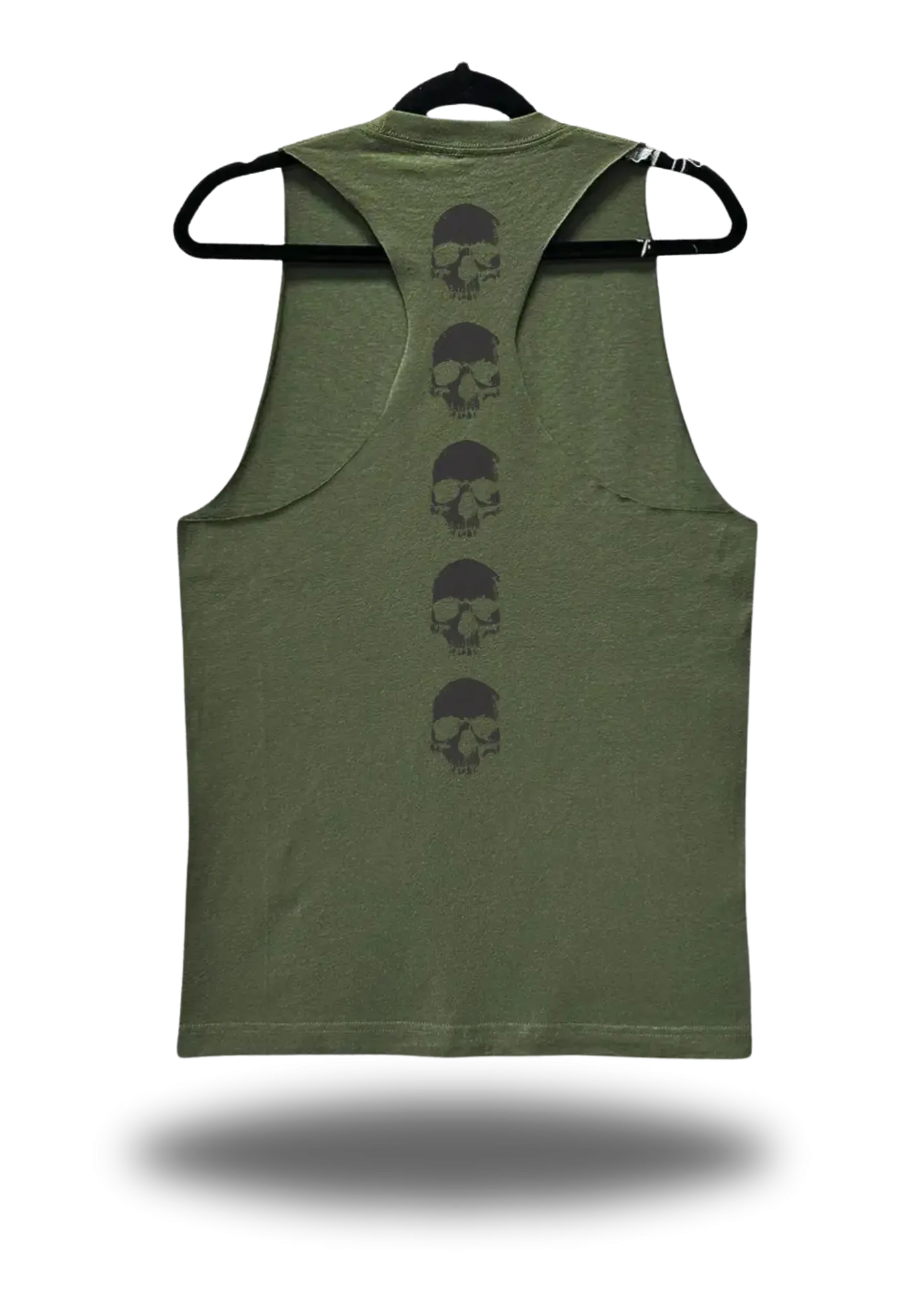 NO FUCKS STRINGER TANK TOP*MILITARY GREEN*