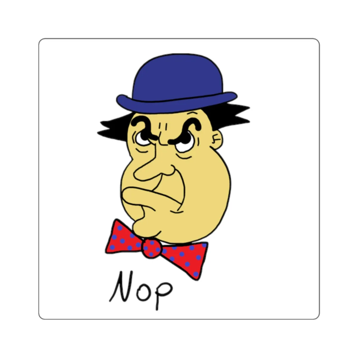 Nop Square Stickers