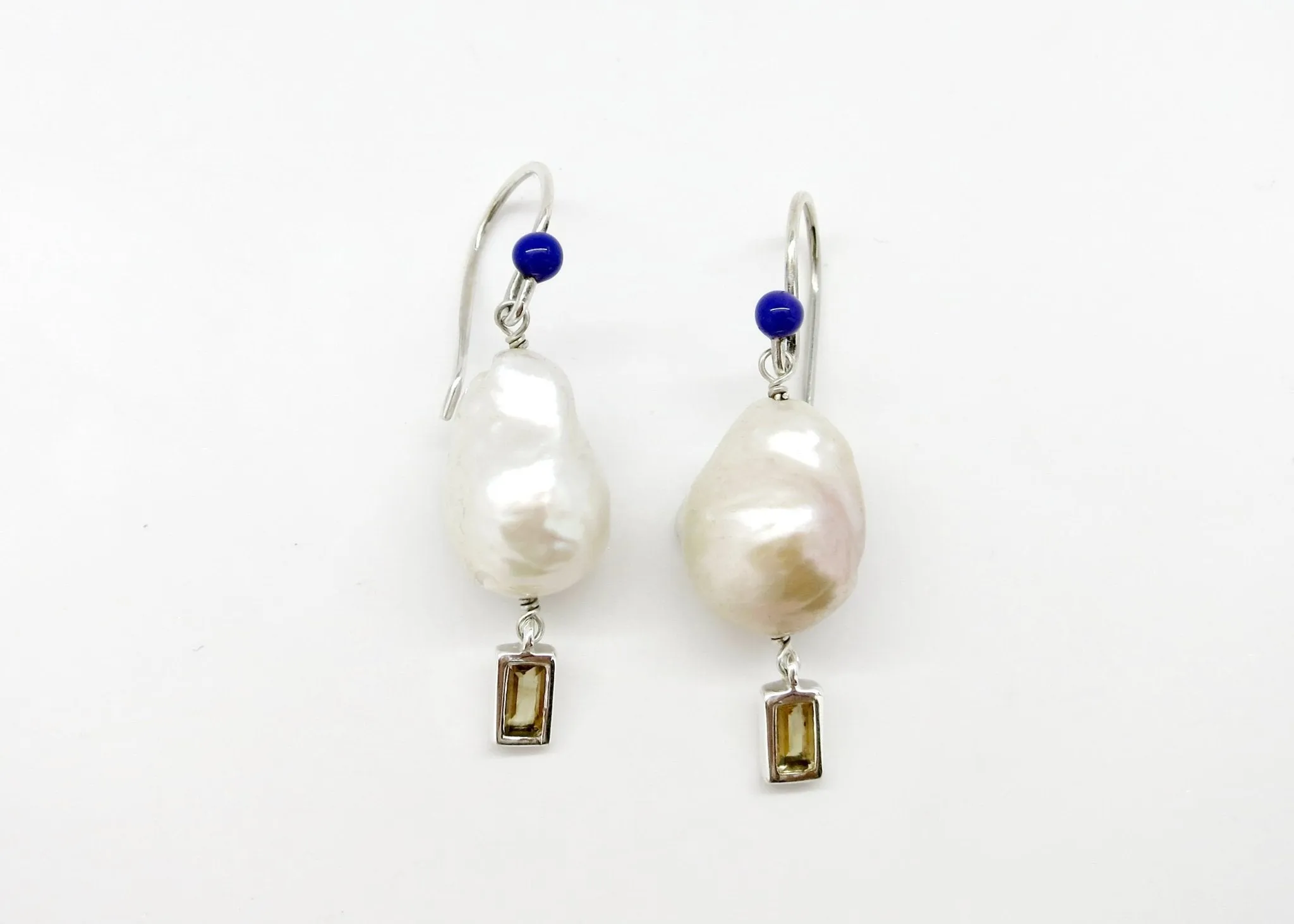 November (baroque pearl birthstone earrings)