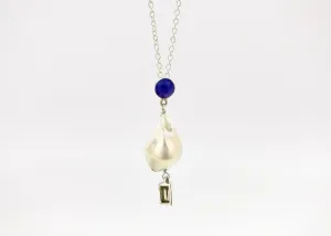 November (baroque pearl birthstone necklace)
