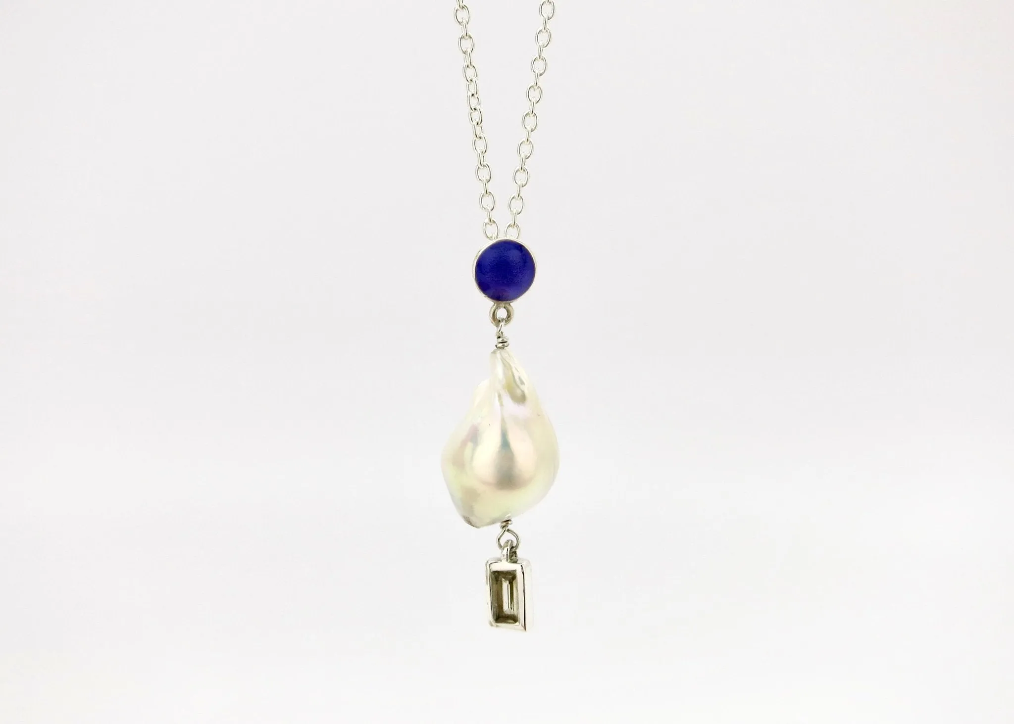 November (baroque pearl birthstone necklace)