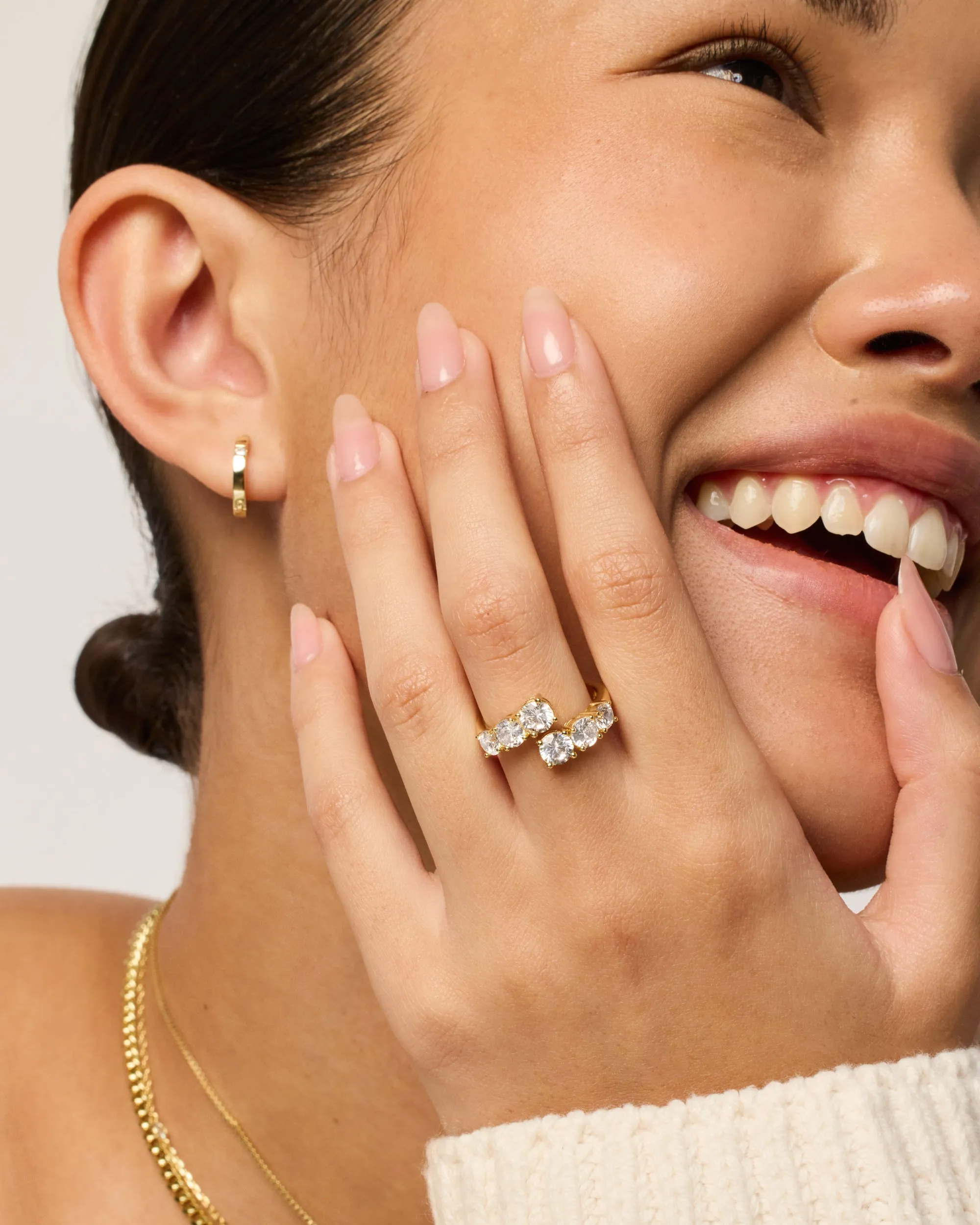 Nut Crossover Chunky Ring