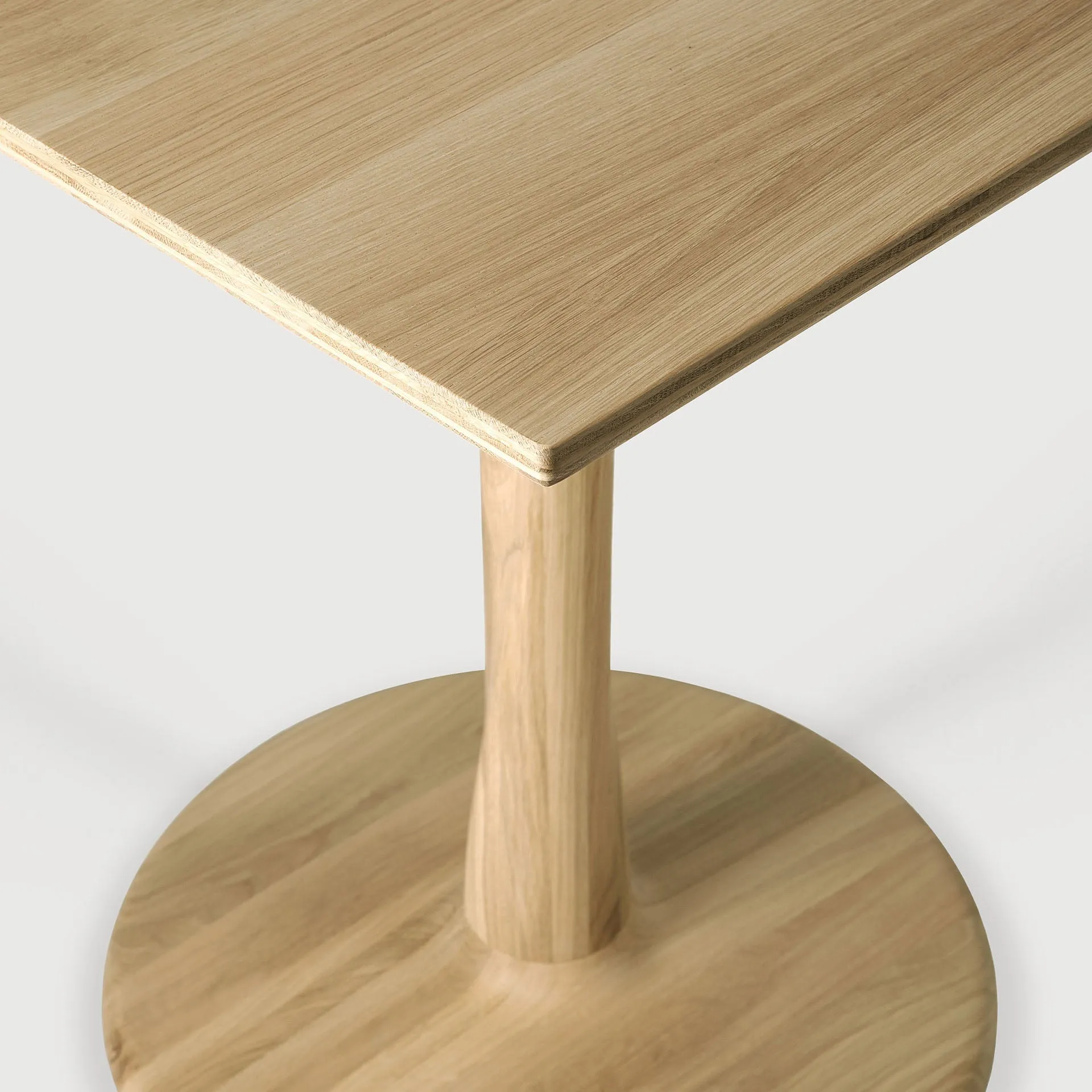 Oak Torsion Square Dining Table
