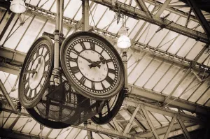 On time Clockwork Wallpaper Mural