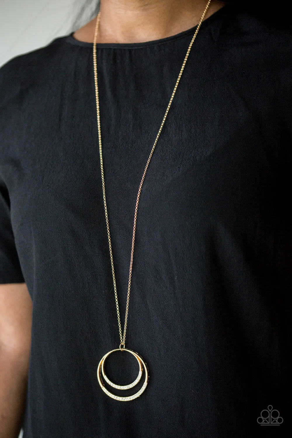 Paparazzi Front and EPICENTER - Gold Necklace