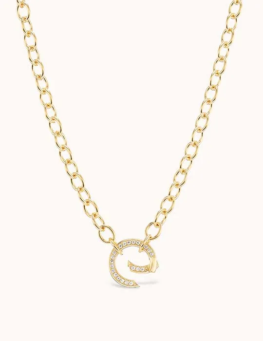 Pave Clasp CLR 4.6 Cable Chain
