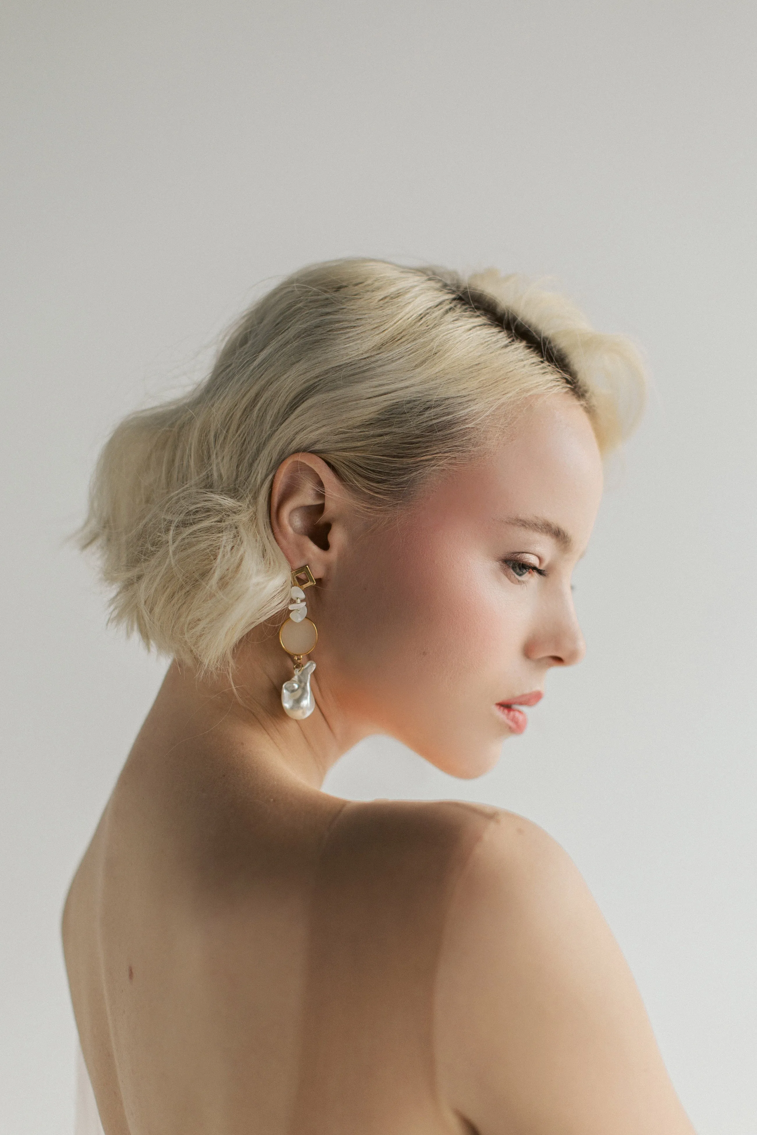 Pearl earrings
