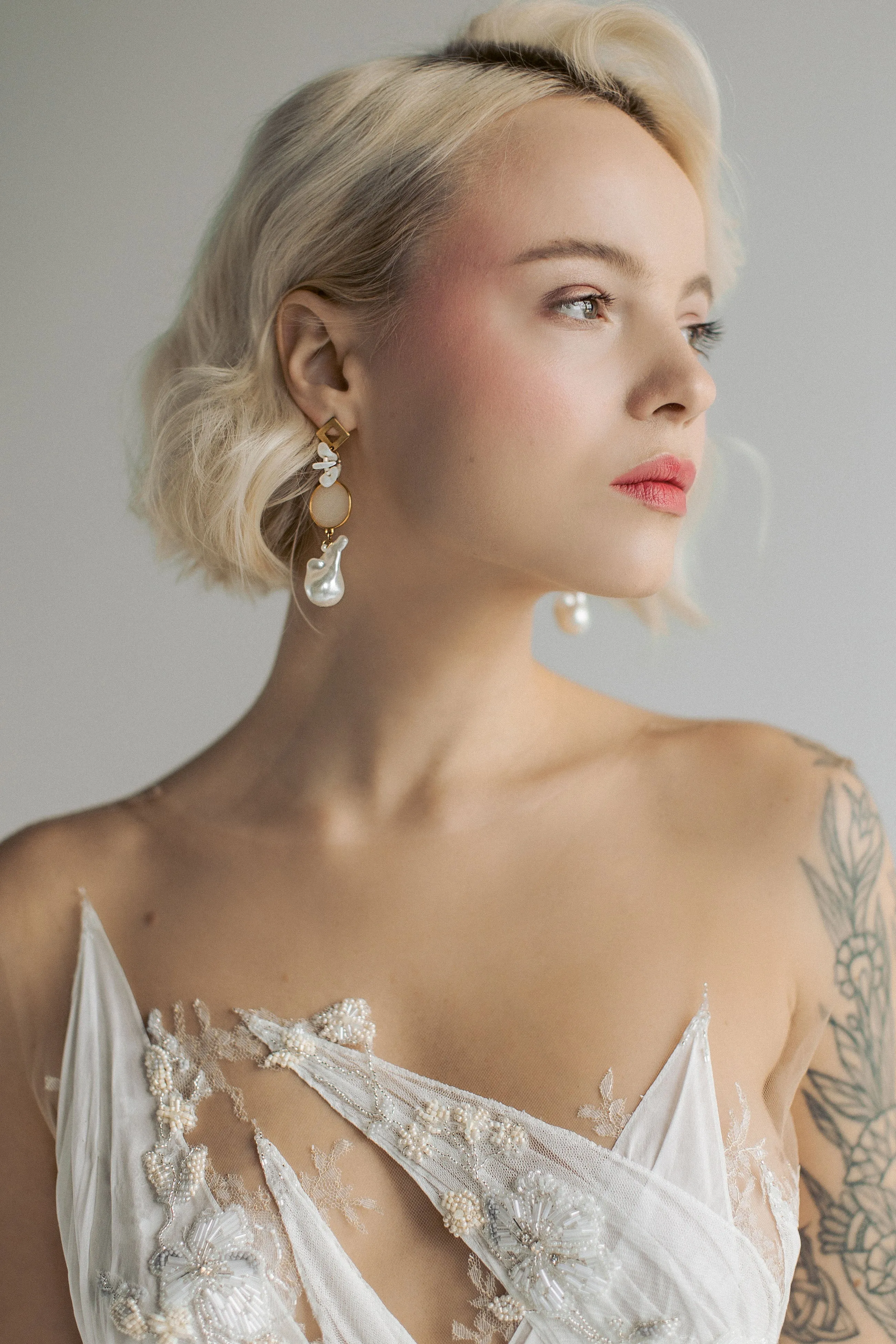 Pearl earrings