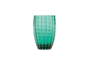 Perle Green Tumbler, Set of 2
