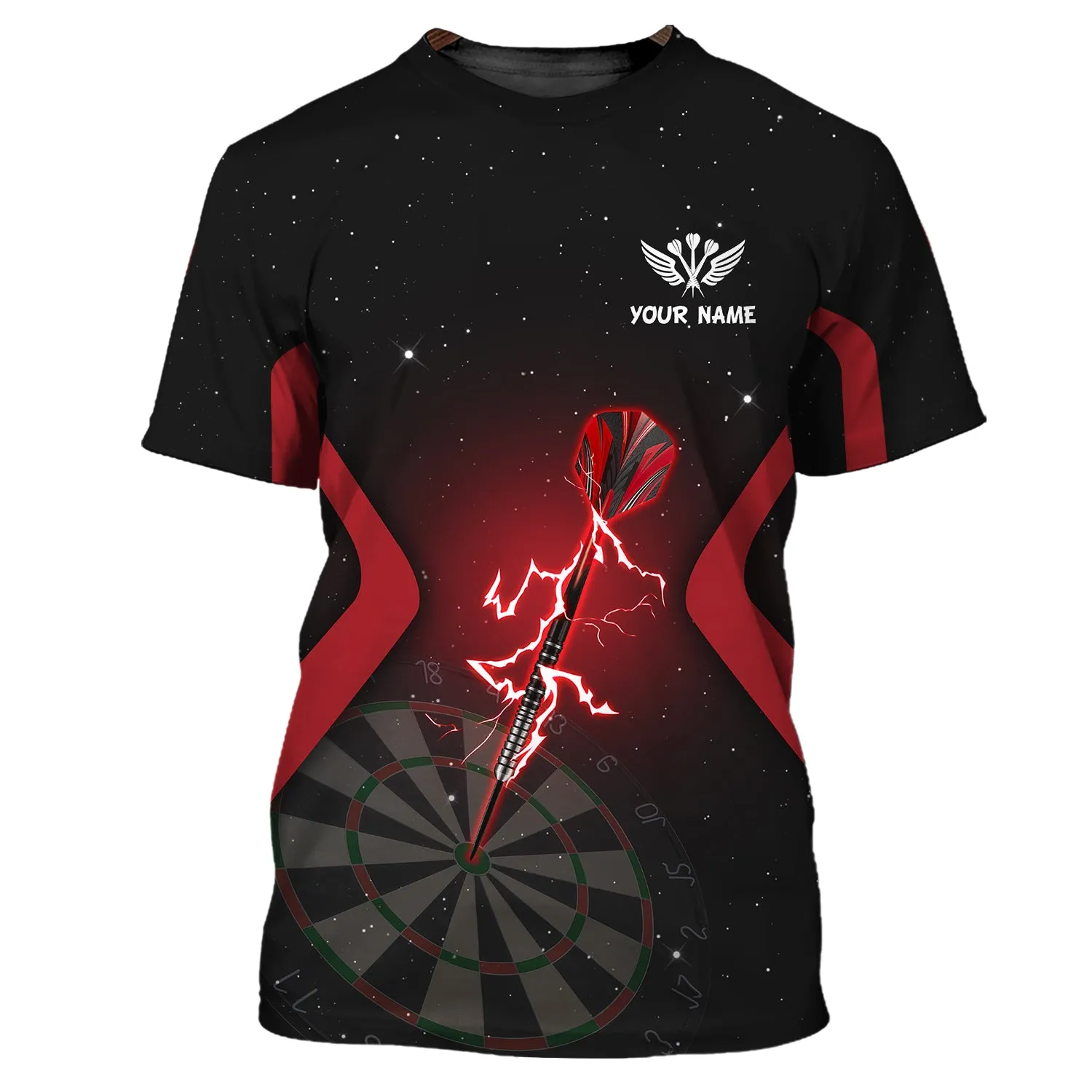 Personalized Name Darts Skeleton 3D Printed Shirts