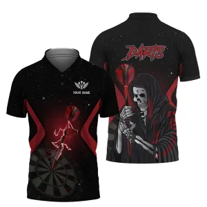 Personalized Name Darts Skeleton 3D Printed Shirts