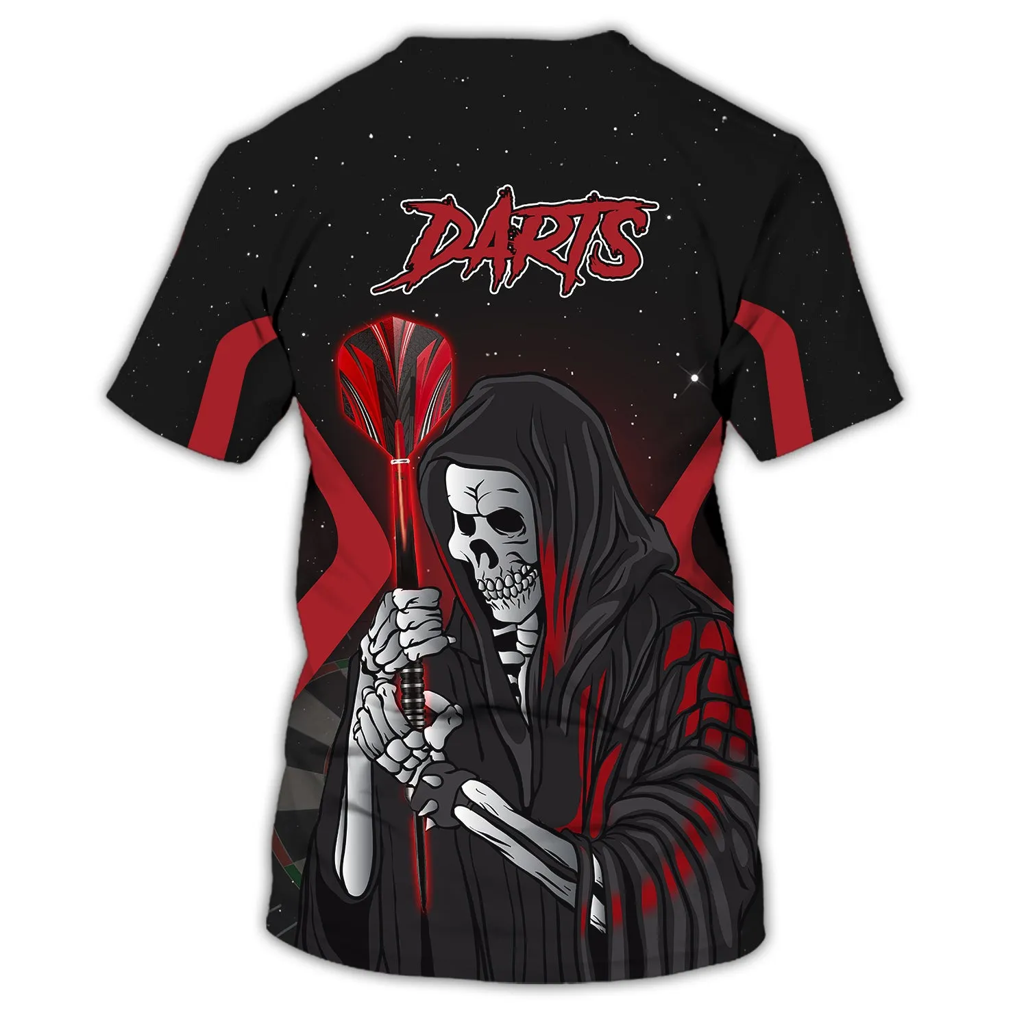 Personalized Name Darts Skeleton 3D Printed Shirts