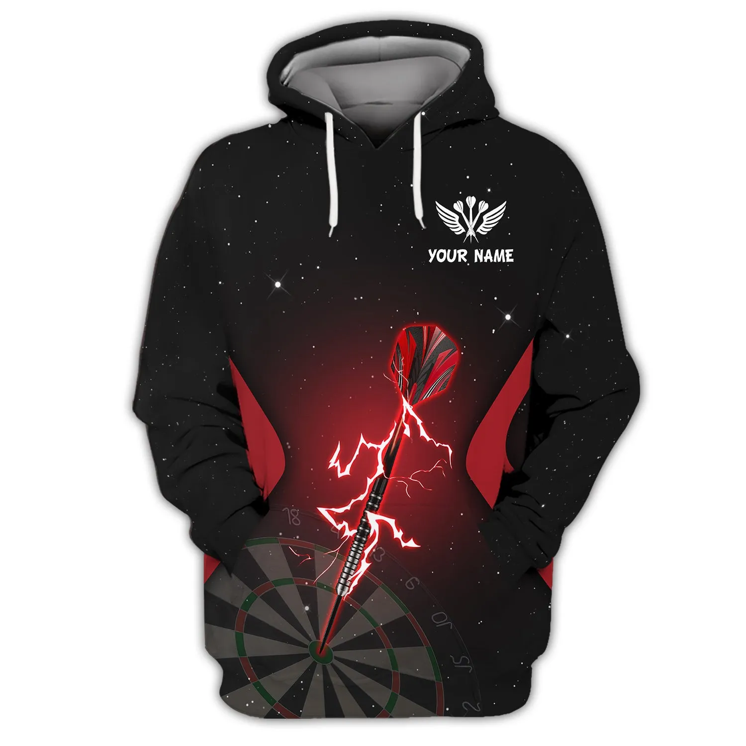 Personalized Name Darts Skeleton 3D Printed Shirts