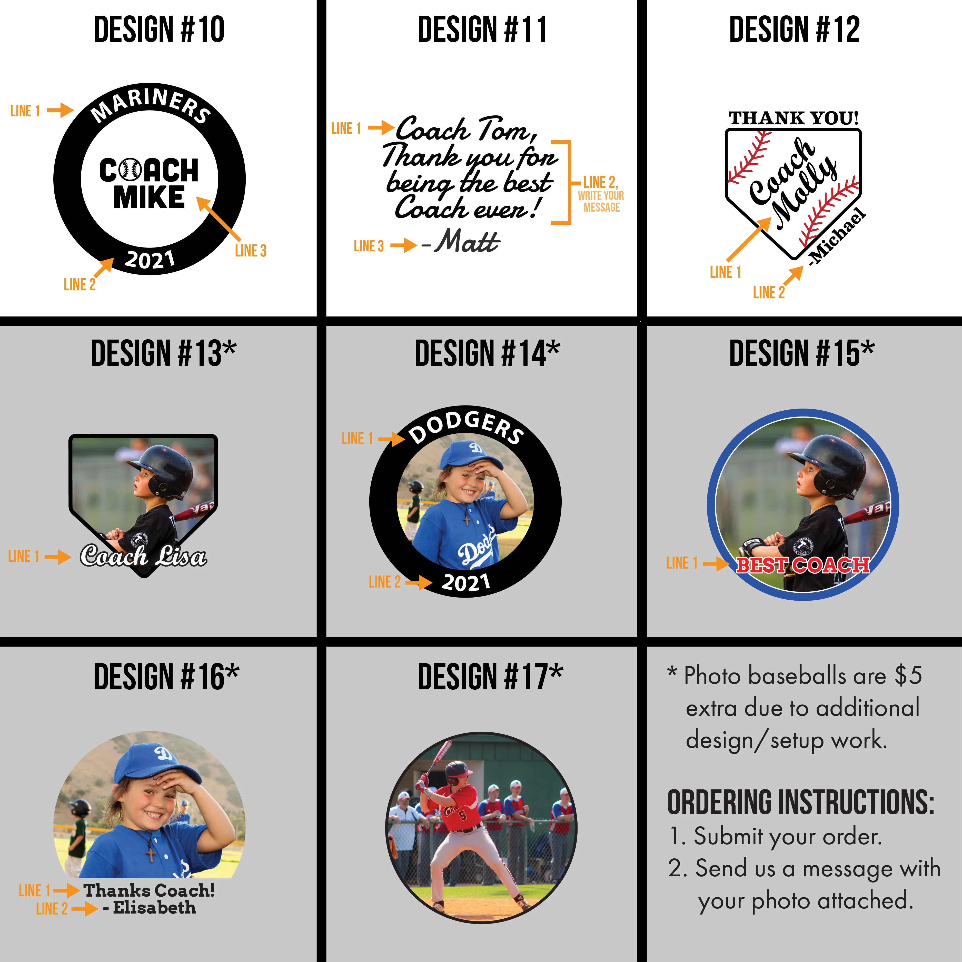 Photo Design, Printed Baseball
