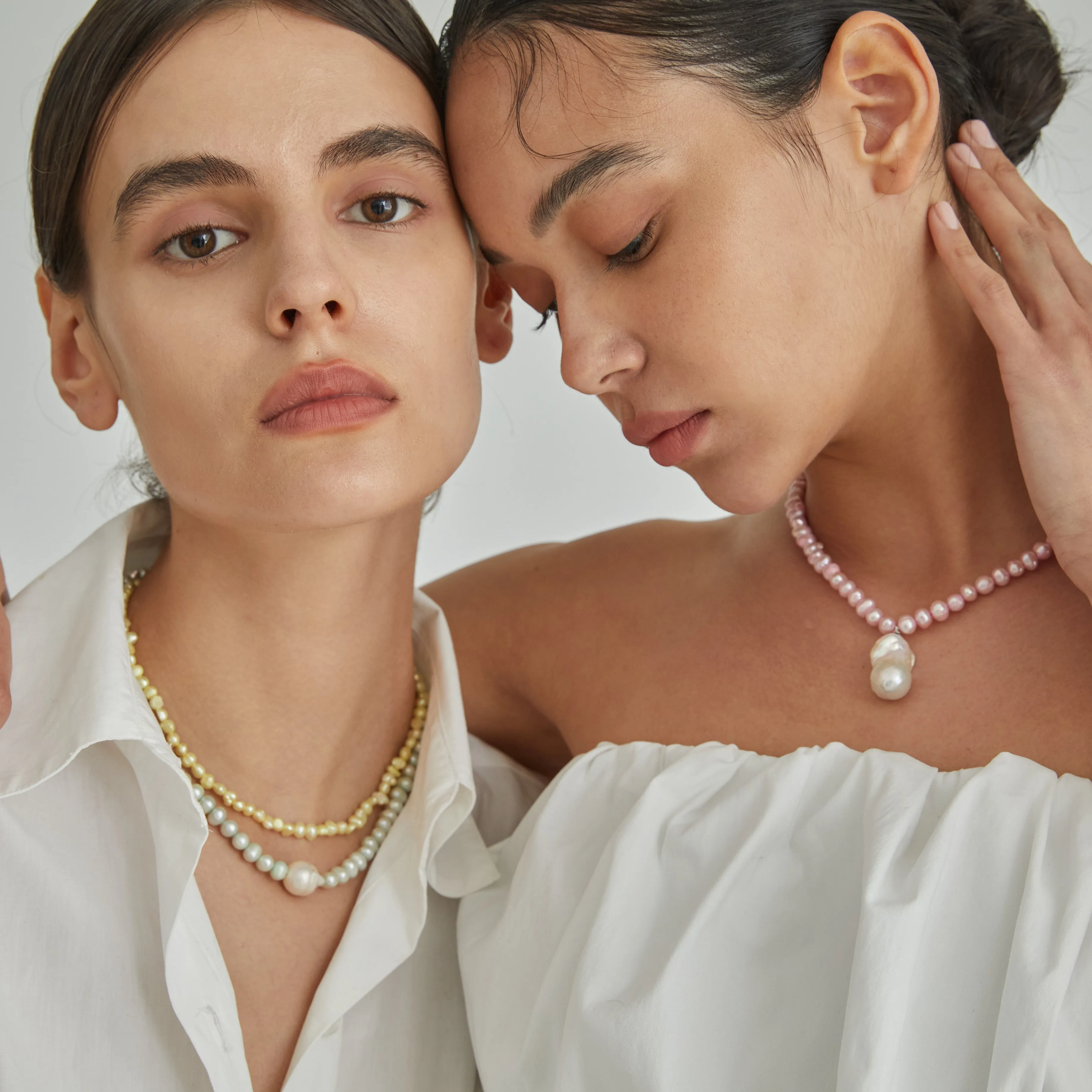 Pink Natural Pearl Necklace