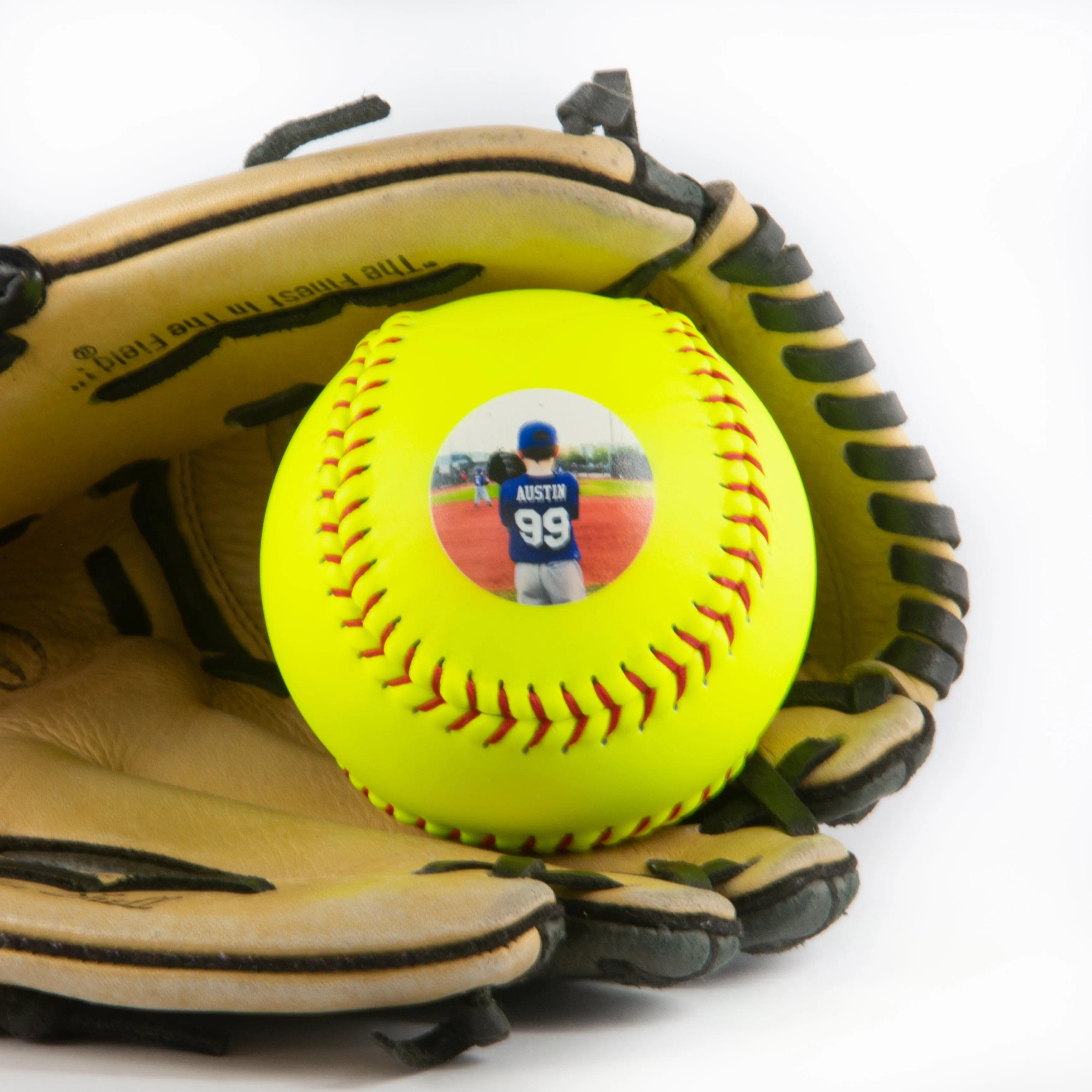 Printed Softball with Custom Photo