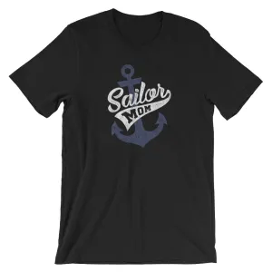 "Sailor Mom" Navy Mom Unisex Retro T-Shirt