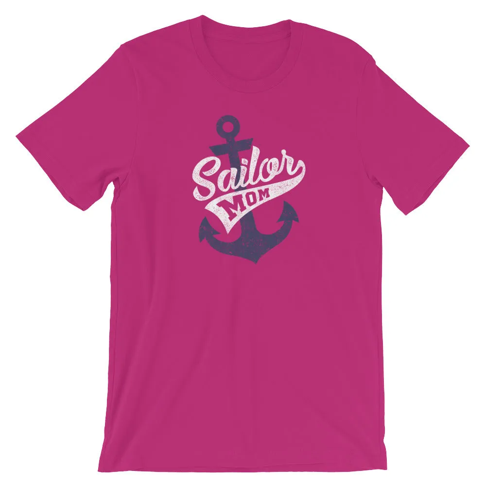 "Sailor Mom" Navy Mom Unisex Retro T-Shirt